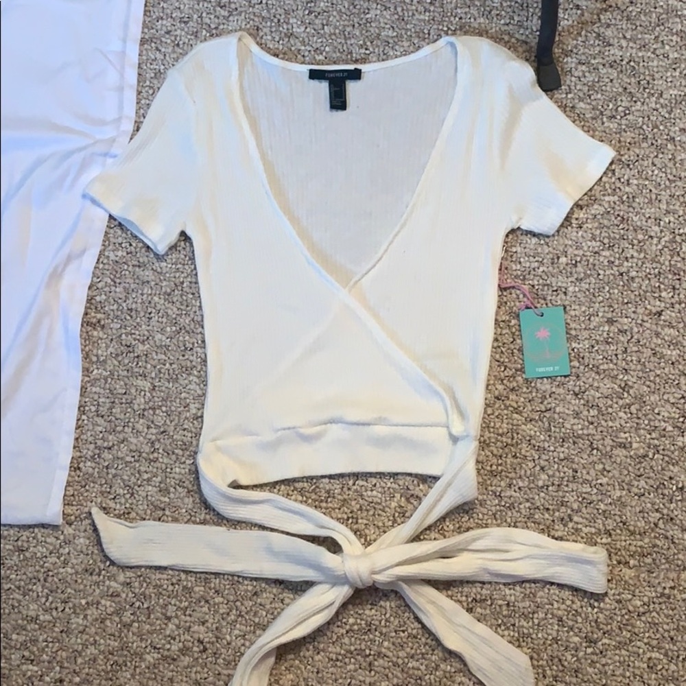 Cream Knit Top